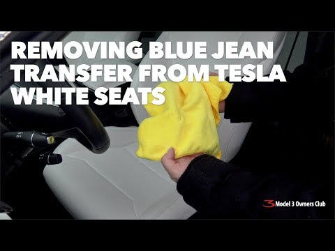 Removing Blue Jean Transfer From Tesla White Seats You - How To Protect Leather Seats From Jeans Removing Blue Jean Transfer From Tesla White Seats You - How To Protect Leather Seats From Jeans
