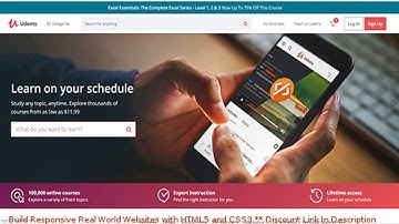 Build Responsive Real World Websites with HTML5 and CSS3 coupon - udemy discount