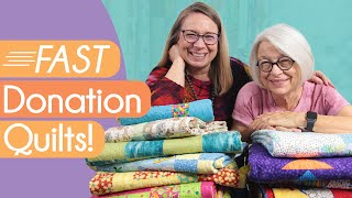 Fast Ideas for Charity Quilts! National Giving Month  Quilt Donations