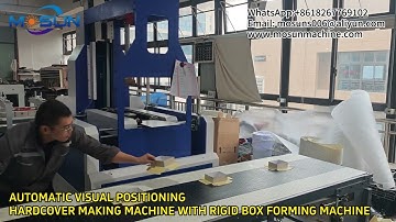 Automatic Visual Positioning Hardcover Making Machine with Automatic Rigid Box Forming Machine