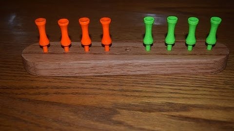 How to Make an Eight Frogs on a Log Peg Game(woodlogger.com)