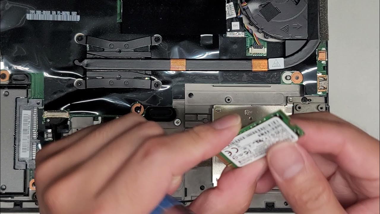 Lenovo ThinkPad T450s Hidden 16GB m.2 SATA SSD Removal 2nd Internal Replacement Repair - YouTube