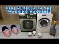 Mini nutella in the washing machines by Happy Pigs (toy washing machines modified)