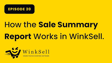How the Sale Summary Report Works in WinkSell POS | Step-by-Step Tutorial