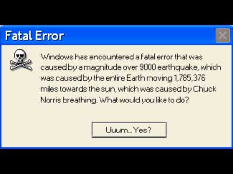 Microsoft Sam reads funny Windows errors S1EP1