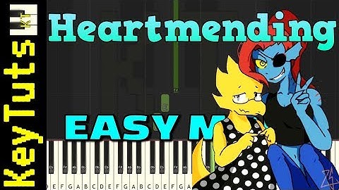 Heartmending from Glitchtale - Easy Mode [Piano Tutorial] (Synthesia)