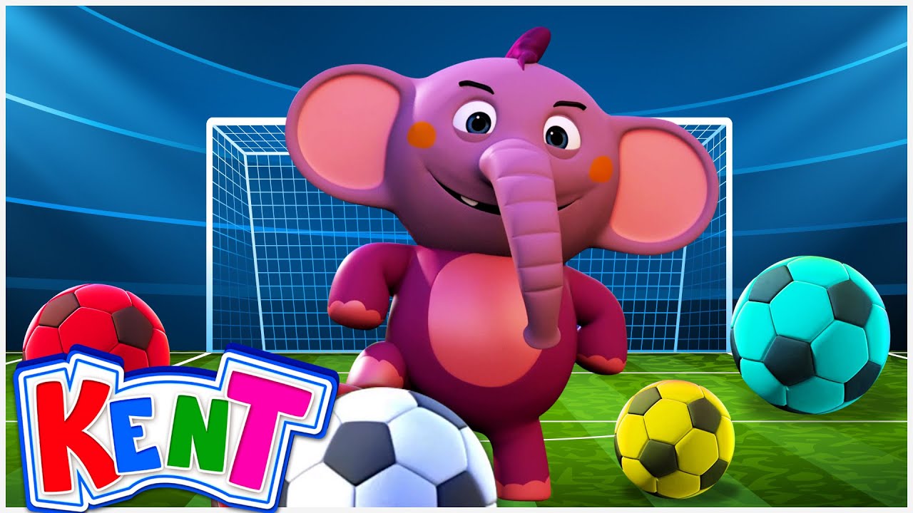 ⁣Kent The Elephant | Learn with Soccer Balls | Preschool Videos for Kids