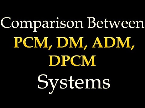 Communication Systems 114: Comparison Between PCM, DM, ADM & DPCM Systems