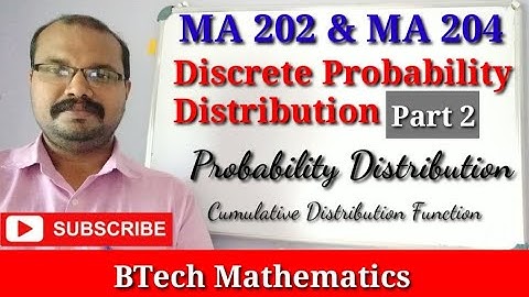 Probability Distribution | Discrete Probability Distribution (Part 2)| S4 Mathematics