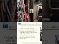 Arcing at loose terminations. KNOW the CODE! Please subscribe & like. #buildingcode #electrician