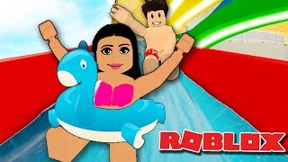 GOING TO A WATER PARK IN ROBLOX | Robloxian Waterpark