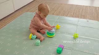 Infantino Foldable Soft Foam Mat, Rainbows screenshot 4