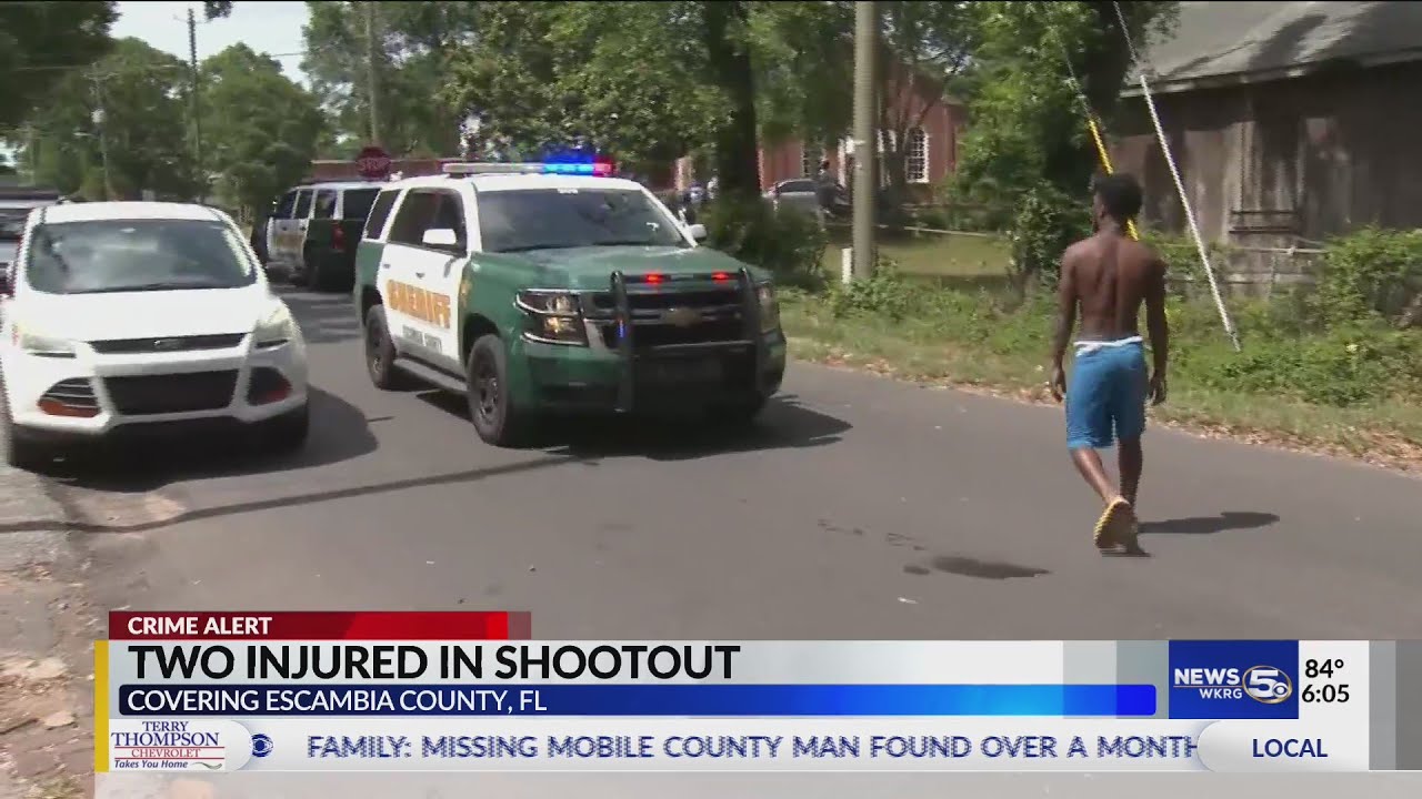 Two injured in shootout in Escambia County - YouTube