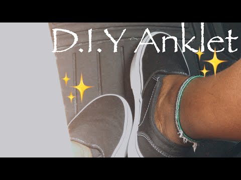 How to: make a permanent anklet using glass seed beads