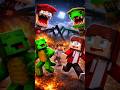 JJ &amp; Mikey Escape the Monster Attack! 🔥👹 #minecraft #animation #shorts