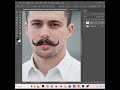 make real mustache easily in photoshop 2026 / photoshop tutorial #graphicdesign #photoediting