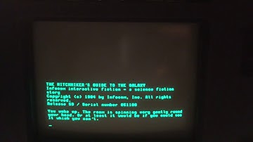 Hitchhiker’s Guide to the Galaxy on the Osborne 1