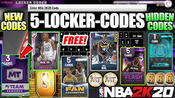 *NEW* FREE PINK DIAMOND LOCKER CODE AND 5 ACTIVE HIDDEN LOCKER CODES IN NBA 2K20 MYTEAM