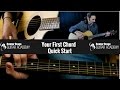 Quick start beginner guitar lesson 1  your first guitar chord