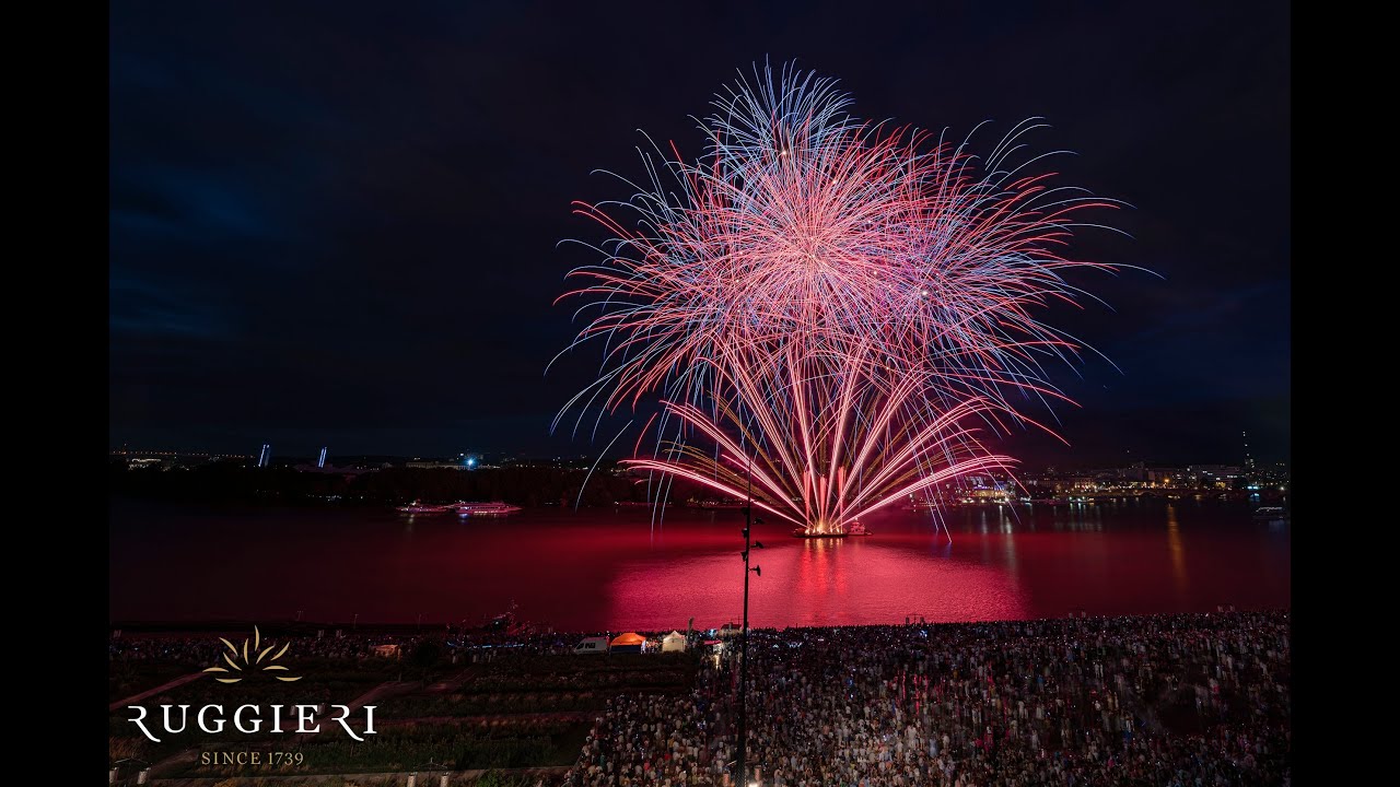 Feu d'artifice de Bordeaux 14 juillet 2025
