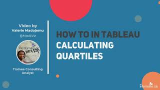 How to in Tableau in 5 mins: Quartiles in the Analytics Pane