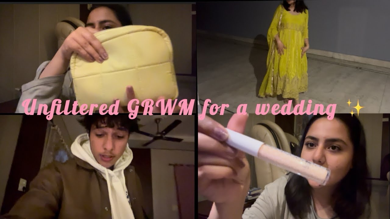 Unfiltered GRWM to go to a wedding ✨…….