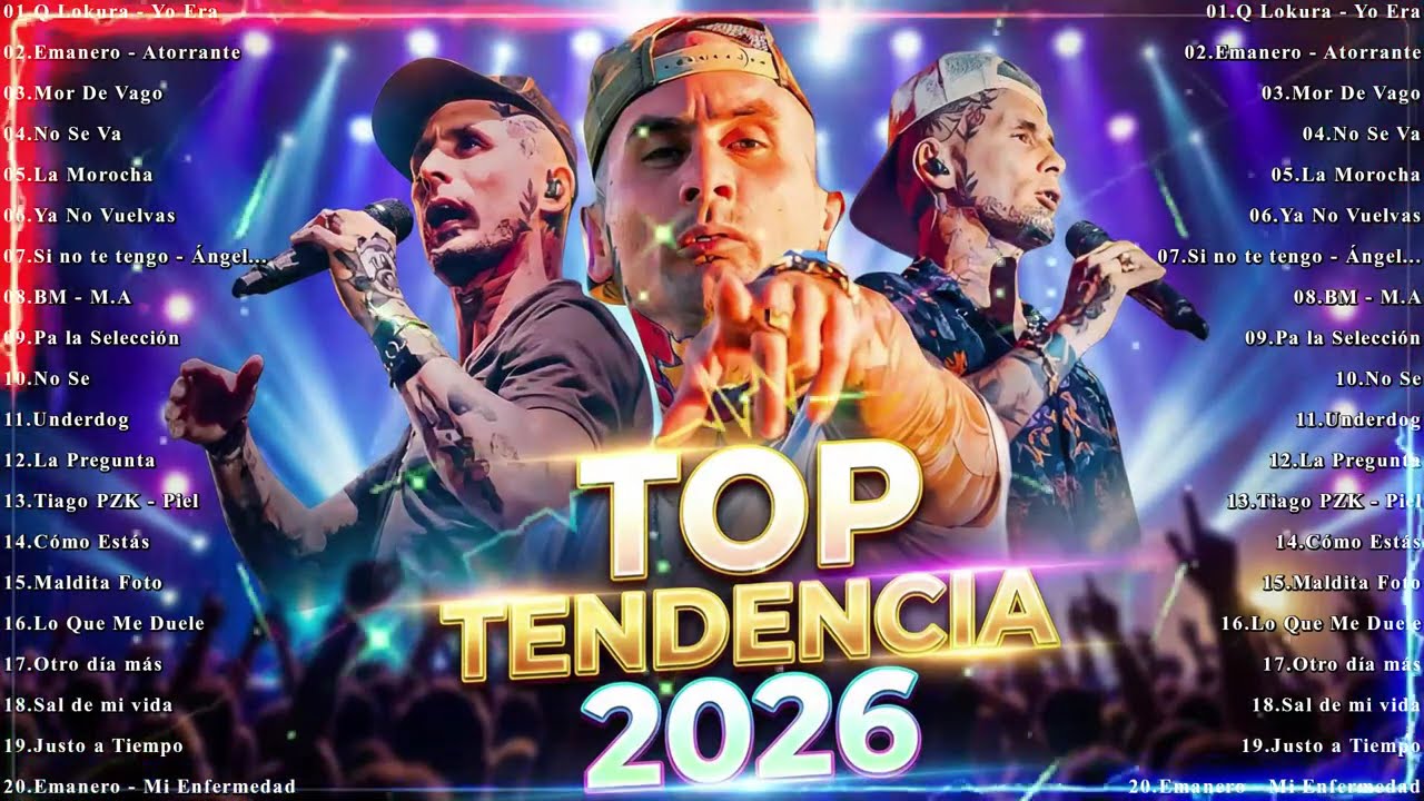 Top Enganchado Lo Mas Nuevo Mix LA T Y LA M, Q' Lokura Top Tendencia 2026🚫MEJORES CANCIONES MIX 2026