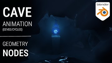 Blender 3D Geo-Nodes - Create and animate a 3D cave scene in minutes