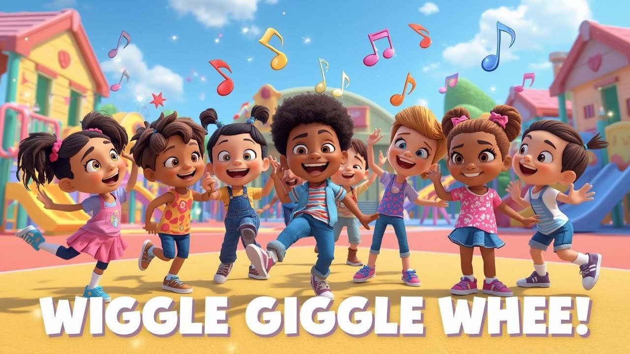 Wiggle Giggle Whee! | Fun Action Song for Kids & Parents 🎵 Jump, Clap ...