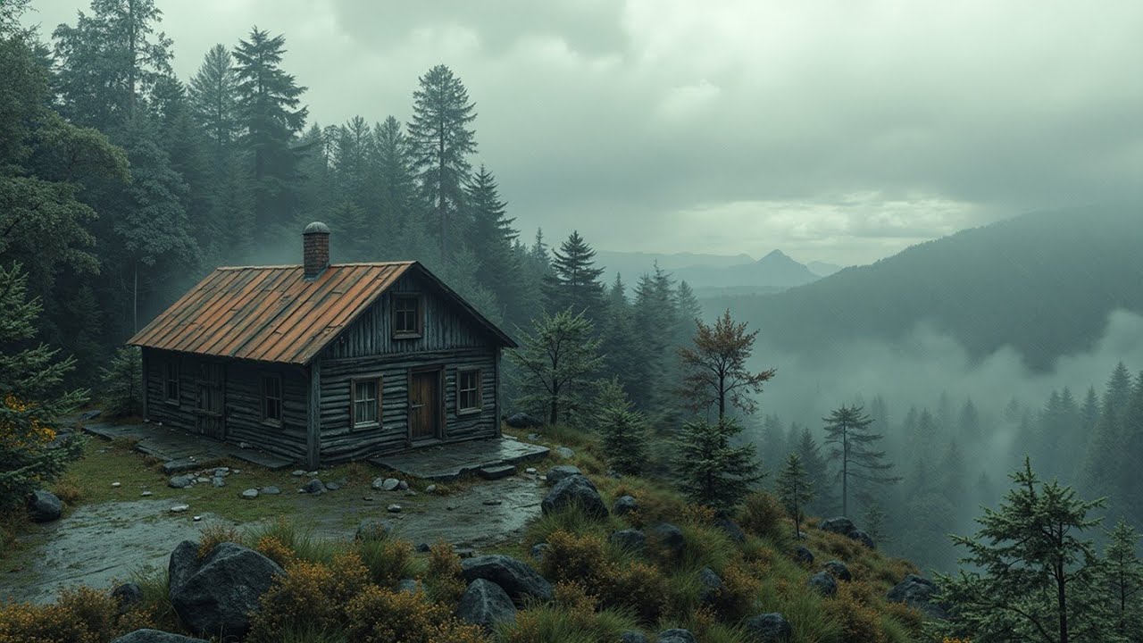 Cozy Cabin Rain ASMR | Soothing Thunder & Relaxing Echo for Deep Sleep ...