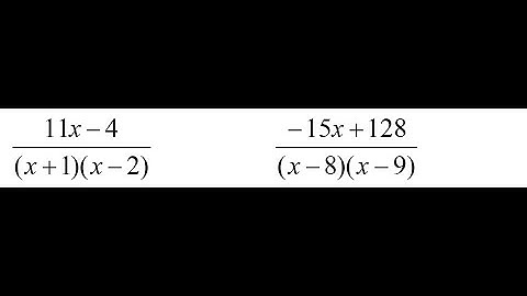 How to Solve Partial Fractions | Simplify Rational Expressions Ex 01
