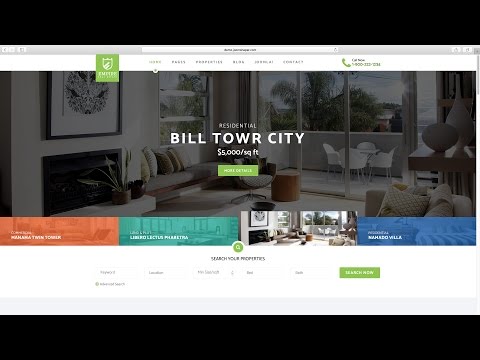 13. Build a Real Estate website with Joomla -  Setting your default template