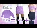 DIY - Cómo hacer una falda y un top con un jersey