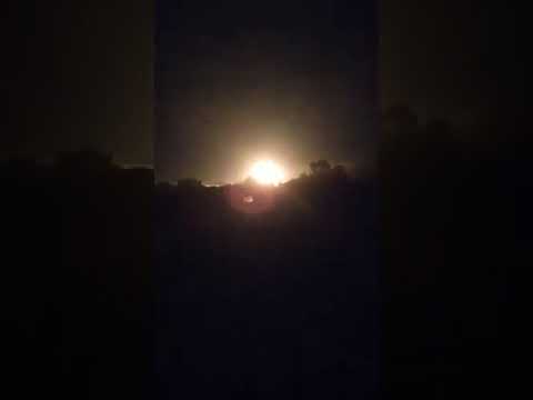 Η στιγμή της συντριβής και της έκρηξης του αεροσκάφους στο Παγγαίο Καβάλας