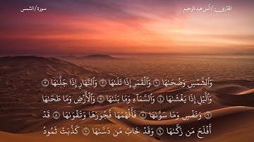سورة الشمس القارئ أنس عبدالرحيم