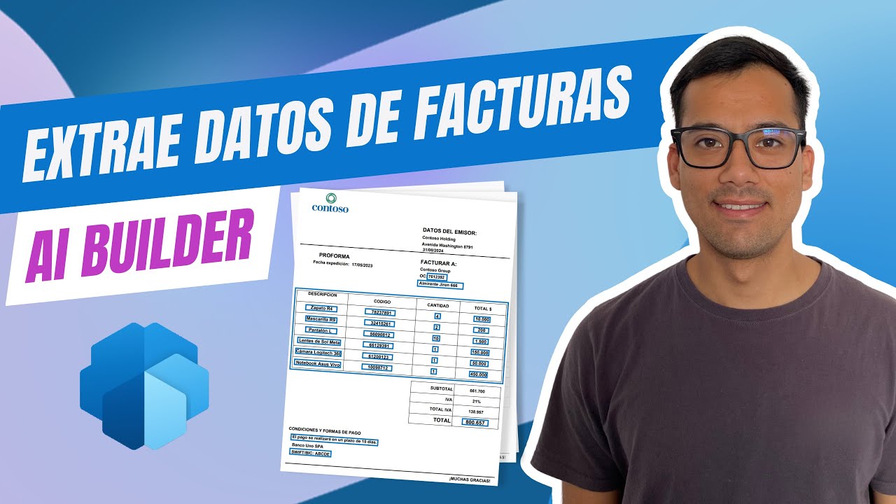 Power Automate | Procesamiento de facturas con AI Builder - YouTube