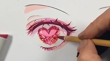 Tutorial drawing anime eyes with markers | Draw so easy Anime
