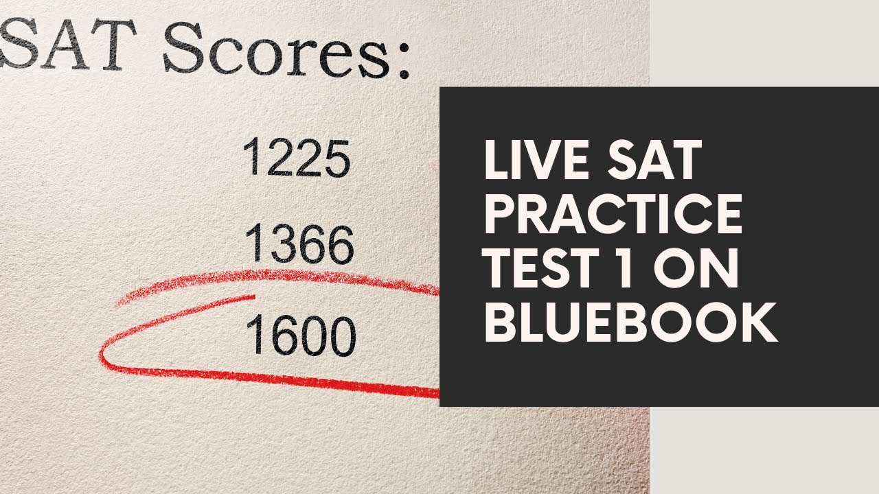 Digital SAT Practice Test 1 on Bluebook - Math Section - YouTube