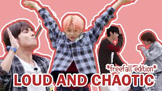 TXT being loud and chaotic during the freefall era