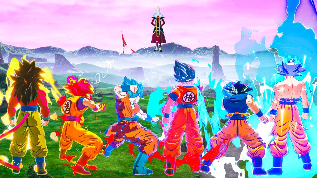 DRAGON BALL: Sparking! ZERO — все трансформации Гоку (4K 60 кадров в секунду)