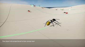 Unity Robot Ants (Update) - Machine Learning Demo / Video by m baske youtube channel
