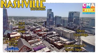 Downtown Nashville Live Camera - CMA Fest Day 2 #cmafest #nashville