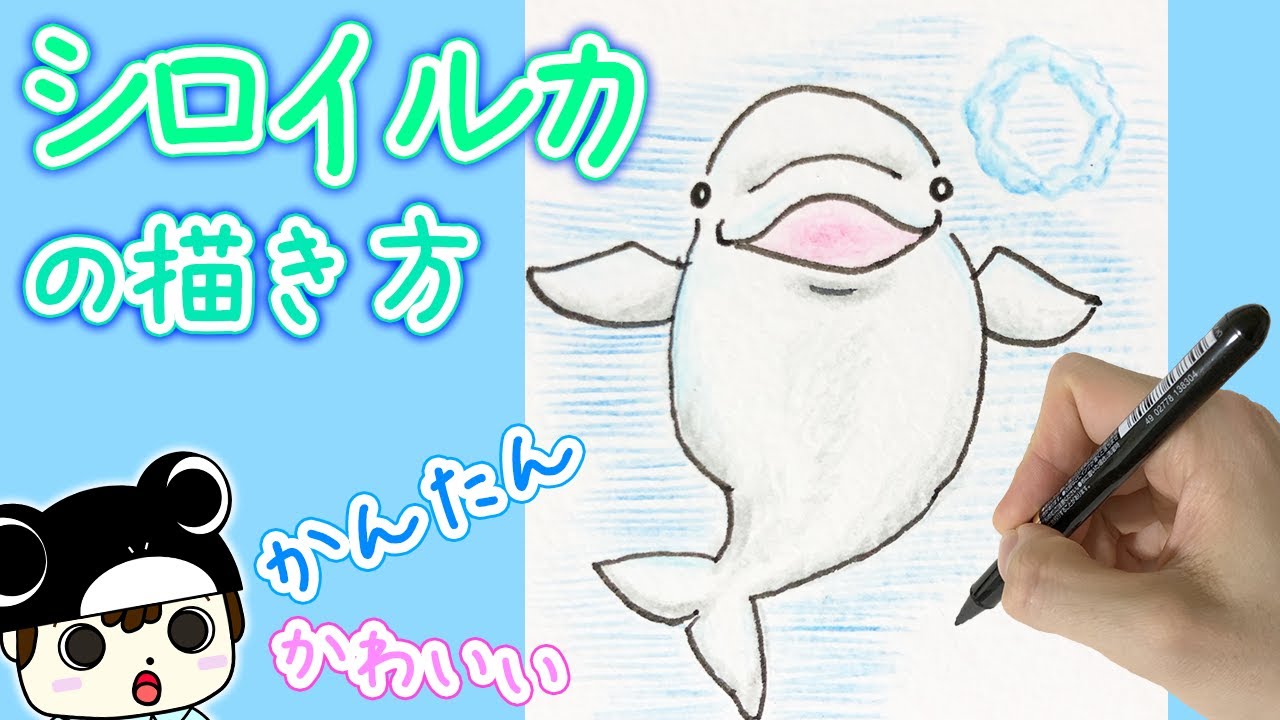 海の生き物イラスト イルカの描き方 Youtube