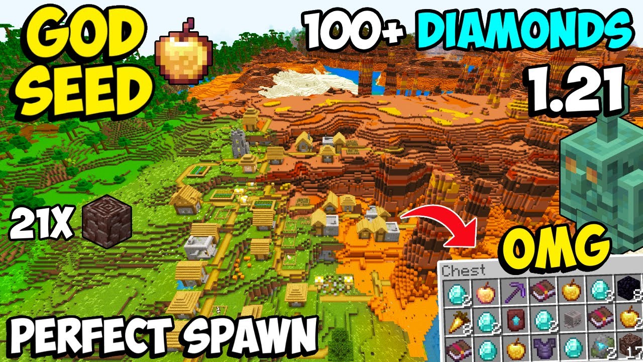 🔥Ultimate [God Seed] For Minecraft 1.21 Bedrock & PE | Five Blacksmith ...