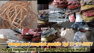 Harga besi rongsok hari ini - baja ringan, kardus, kantong semen, Aqua. per 1 Kg!