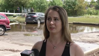 WATCH: Cars underwater after storm causes flooding in East Lansing