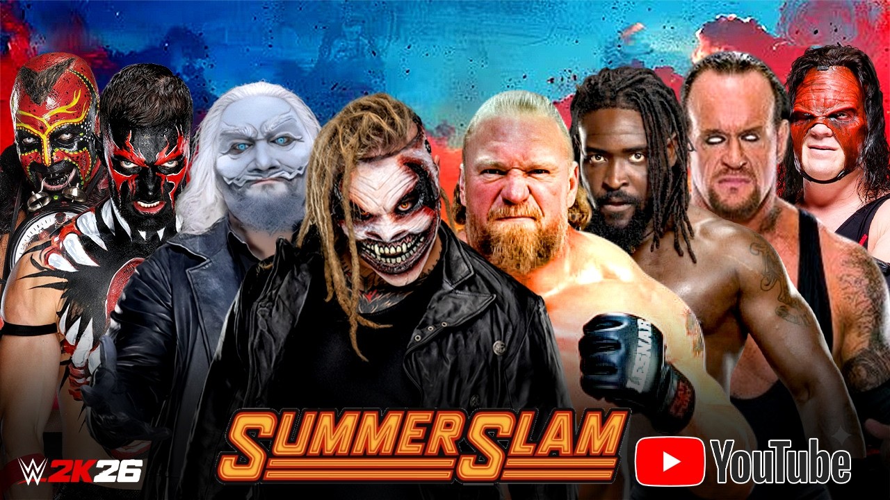Summer Slam: The Fiend Howdy Demon Finn Boogeyman vs Brock Lesnar Oba ...