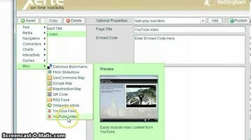 Adding a YouTube video to Xerte