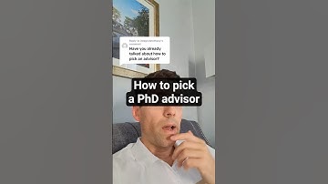 How to pick a PhD advisor #math #phdlife #gradschool #research #academia #stem