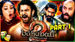 BAAHUBALI 2: THE CONCLUSION (Part 1) Movie Reaction! | Prabhas | Anushka Shetty | S. S. Rajamouli